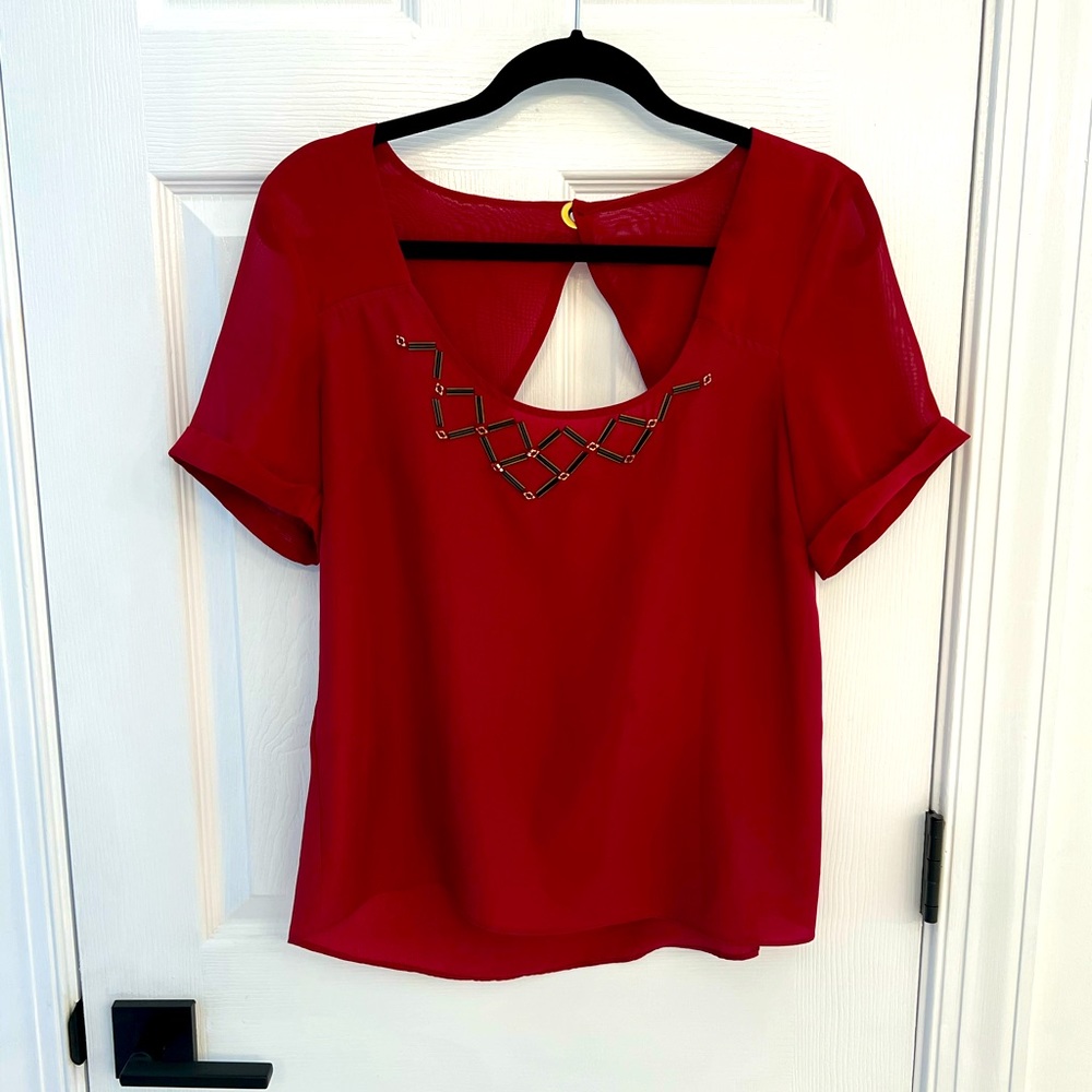 BCBGeneration Beaded Top